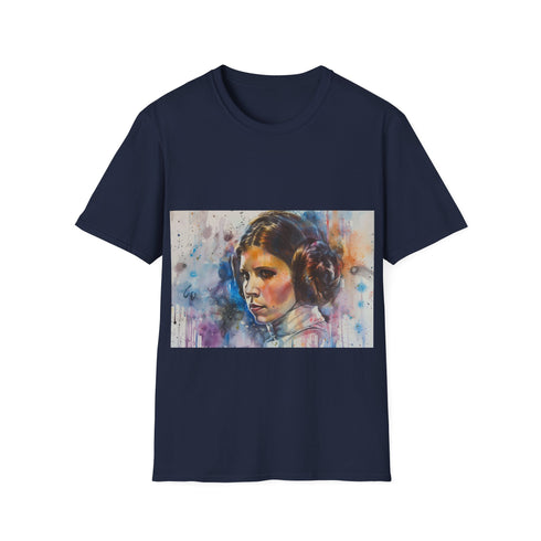 Galactic Goddess Leia Tee in Charcoal for Men and Women