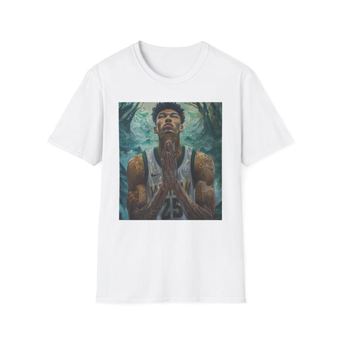 Reigning MVP Giannis Painted Cotton Charcoal Crewneck T-Shirt - Men/Women.
