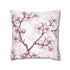 Beautiful Pink & White Cherry Blossom Pillowcase - Tranquil bedroom decor with seamless pattern in lovely shades of pink and white