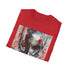 Vibrant tee featuring Ant-Man portrait: Charcoal, crew neck, soft cotton.