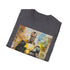 Charcoal T-shirt with striking Black Adam illustration in soft cotton fabric