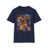 Magic Johnson Portrait Charcoal T-shirt - Cotton Crew Neck Regular Fit