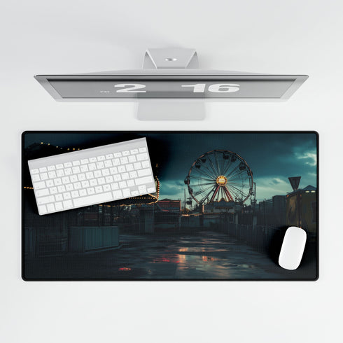 Abandoned Carnival at Night Gaming XXL Extended Desk Mat