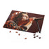 Harry Styles singing jigsaw puzzle featuring iconic musician artwork.
