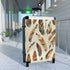 Boho Feather Dream Small Black Suitcase Pattern Bag for Travel Accessories
