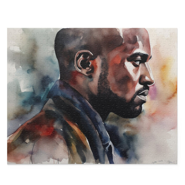 Kanye Watercolor Jigsaw Puzzle | Puzzle | Back-to-School, Fall Picks, Games, Holiday Picks, Home & Living, Puzzles, TikTok, Valentine's Day, Valentine's Day Picks | Prints with Passion
