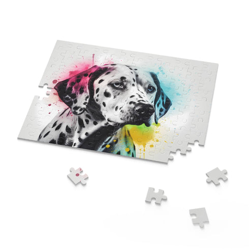 Dalmatian puppy jigsaw puzzle for dog lovers, 120 pieces.