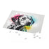 Dalmatian puzzle with cute dog design, 120 pieces, ideal for all ages.