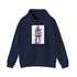 Vibrant navy watercolor Conor McGregor hoodie, Unisex, Regular fit, DTG design.
