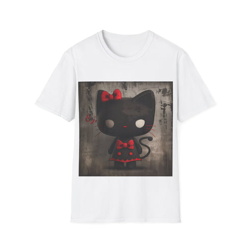 Kuromi Dark Side Kitty Charcoal T-Shirt Cotton Crew Neck Regular Fit
