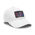 Psychedelic Mushroom Trucker Hat in White with Light Brown Patch
