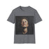 Galactic Visionary Elon Musk tee in charcoal, size small, cotton DTG.