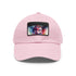 Ryan Gosling Glow Watercolor Cap in White with Light Brown Patch