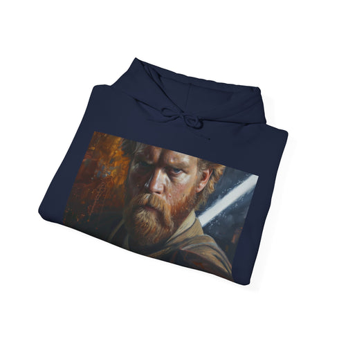 Tatooine Canvas Hoodie in Navy, Unisex Regular Fit Sweatshirt