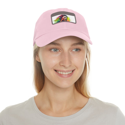 McConaughey Neon Dreams Cap in White with Light Brown Patch