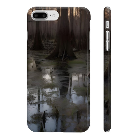 Cypress Swamp Dusk Slim Glossy Phone Case iPhone 7/8 Plus