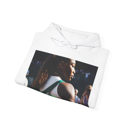 Navy Tennis Ace Hoodie with Serena Williams Portrait for Men and Women