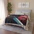 Cyborg Butterfly Perched on Sword Plush Fleece Throw Blanket