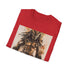 Charcoal cotton t-shirt featuring iconic Predator hunter design for sci-fi enthusiasts