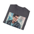 Charcoal watercolor t-shirt featuring iconic Danny Zuko portrait by Travolta