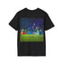 Charcoal DTG cotton t-shirt with CR7 Juventus graphics ideal for soccer fans