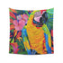 Vibrant Tropical Parrot Tapestry: High-Quality, Stylish Home Decor - Perfect Gift