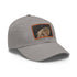 Galactic Falcon Adventure Cap: White with Light Brown Patch Unisex Hat