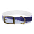 Stylish lavender fields dog collar for M dogs in black onyx.