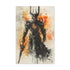 Sauron Canvas Print: Dark Lord of Mordor in fiery silhouette.