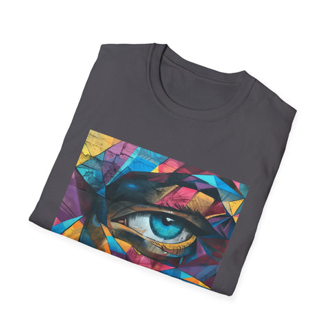 Urban Symphony T-shirt: Bold black tee with explosive street art design.