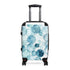 Small Black Ocean Blue Eyes Suitcase: Dazzling Travel Accessory.