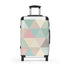 Travel in Style: Pastel Geometric Suitcase