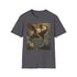 Surreal Flight Flying Pigs Charcoal T-Shirt - Cotton, DTG, Regular fit.