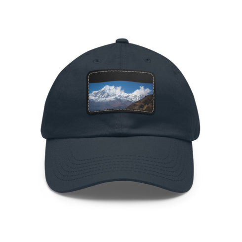 Annapurna Adventure Trek Cap in White with Light Brown Patch.