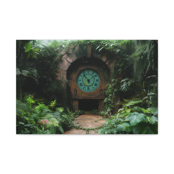 Time Machine Hidden in a Jungle ā Canvas Wall Art ā Front Gallery-Wrapped Canvas View