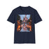 Charcoal cotton T-shirt with vibrant Disney castle graphic captivating summer design