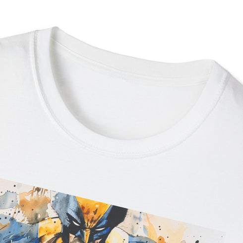 Wolverine clawed graphic t-shirt in white XL - cotton crew neck.