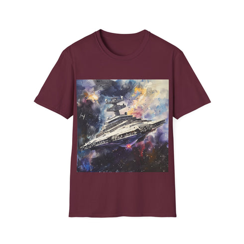 Charcoal Star Wars Galactic Tee - Iconic imagery, must-have for fans.