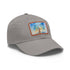 Empire State Skyline Watercolor Cap in White with Light Brown Patch