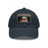 Neon watercolor Storm Trooper hat, white/light brown patch, rectangle shape.