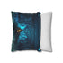 Bioluminescent Vines on a Ghost Bridge Double-Sided Square Cushion Cover