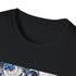 Porcelain Blue Blossom Tee Cotton Floral Design Crew Neck Regular Fit