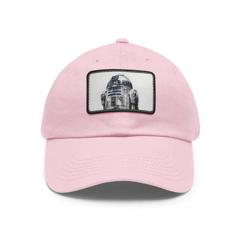 Galactic Droid Cap: R2D2 Edition Hat White Rectangle Vegan Cotton