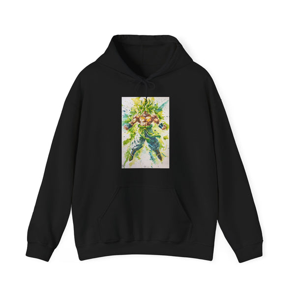 Epic Broly Hoodie featuring legendary Dragon Ball design for fans