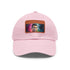 Cristiano Ronaldo neon watercolor cap, white patch, rectangle shape.