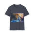 Blue lightsaber tee featuring Obi-Wan Kenobi, perfect for Star Wars fans.