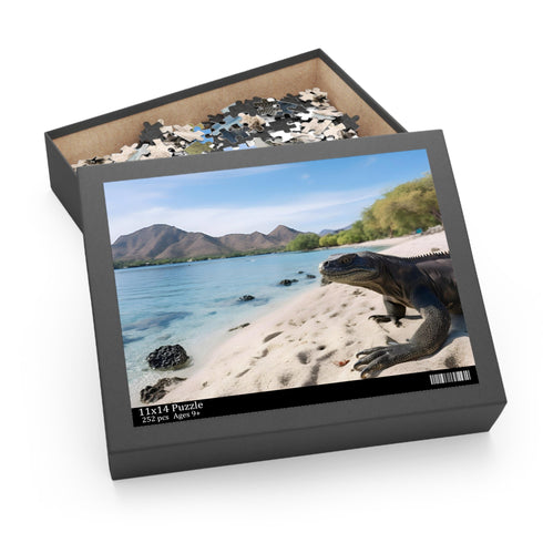 Komodo Dragon Puzzle Adventure 120-piece Jigsaw Puzzle in 10" x 8" Size