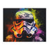 Neon Storm Trooper watercolor puzzle, vibrant 10" x 8" design.