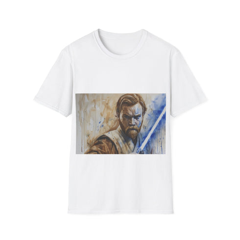 Charcoal cotton crew neck lightsaber t-shirt, regular fit for men and women.