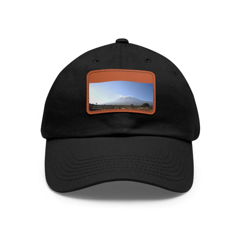 Kilimanjaro Summit Adventure Cap in white with light brown patch.